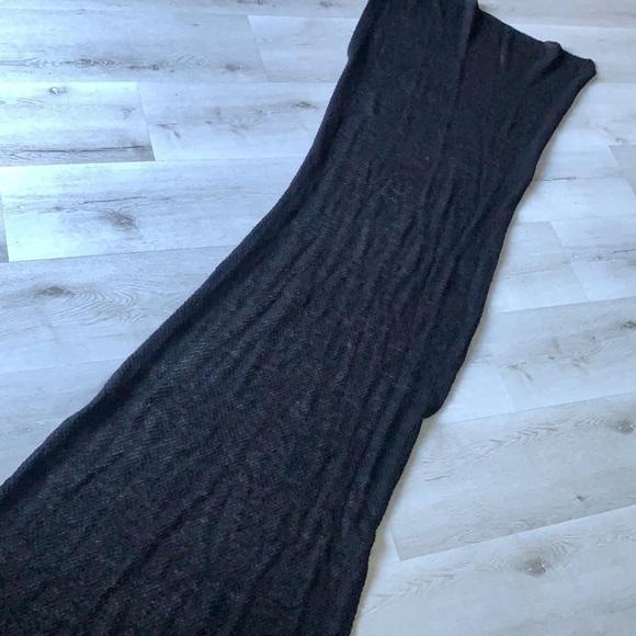 Lauren Ralph Lauren wool oversized scarf wrap cover up super soft black 28x82 - Picture 4 of 7